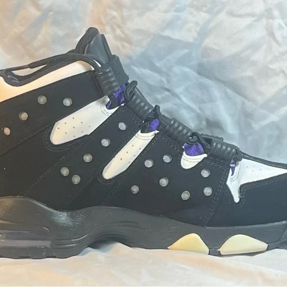 Nike Black and Purple High-Top Sneakers - Picture 5 of 8